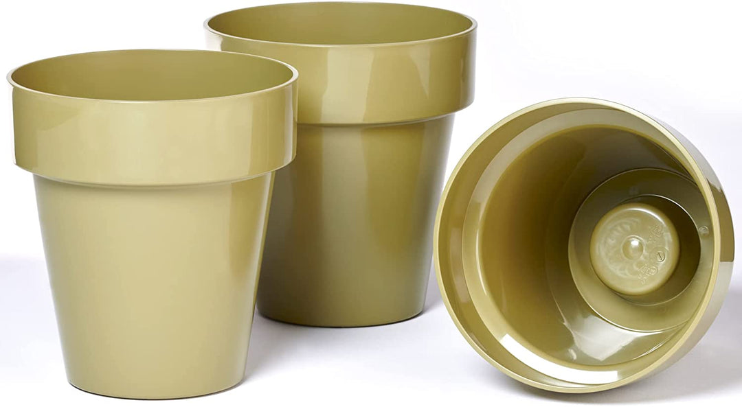 Kalapanta Set 3 Vasi colori Assortiti (Giallo - Rosso - Blu) in plastica lucida con fondo rialzato - Vaso adatto ad uso interno ed esterno, adatto a fiori e piante (Diametro 14cm, Colori Assortiti Kalapanta Set 3 Vasi colori Assortiti (Giallo - Rosso - Blu) in plastica lucida con fondo rialzato - Vaso adatto ad uso interno ed esterno, adatto a fiori e piante (Diametro 14cm, Colori Assortiti