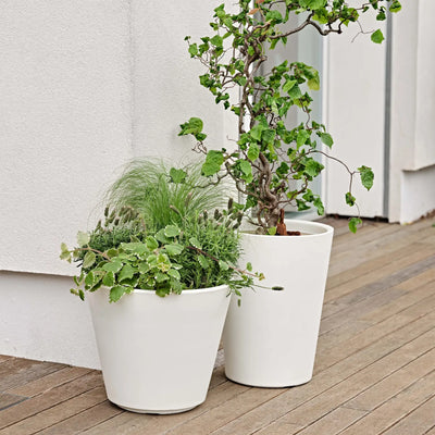 Terrazzo con vasi bianchi Zamora Teraplast
