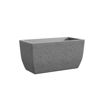 Vaso Petram di Teraplast grigio effetto pietra