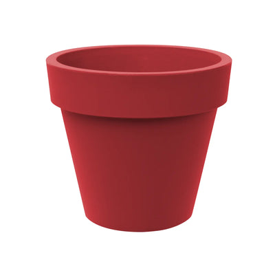 Vaso tondo Standard One colore rosso