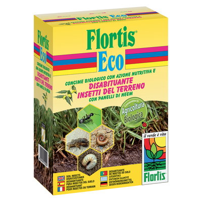 Flortis - Concime biologico con azione disabituante insetti del terreno - 1500g