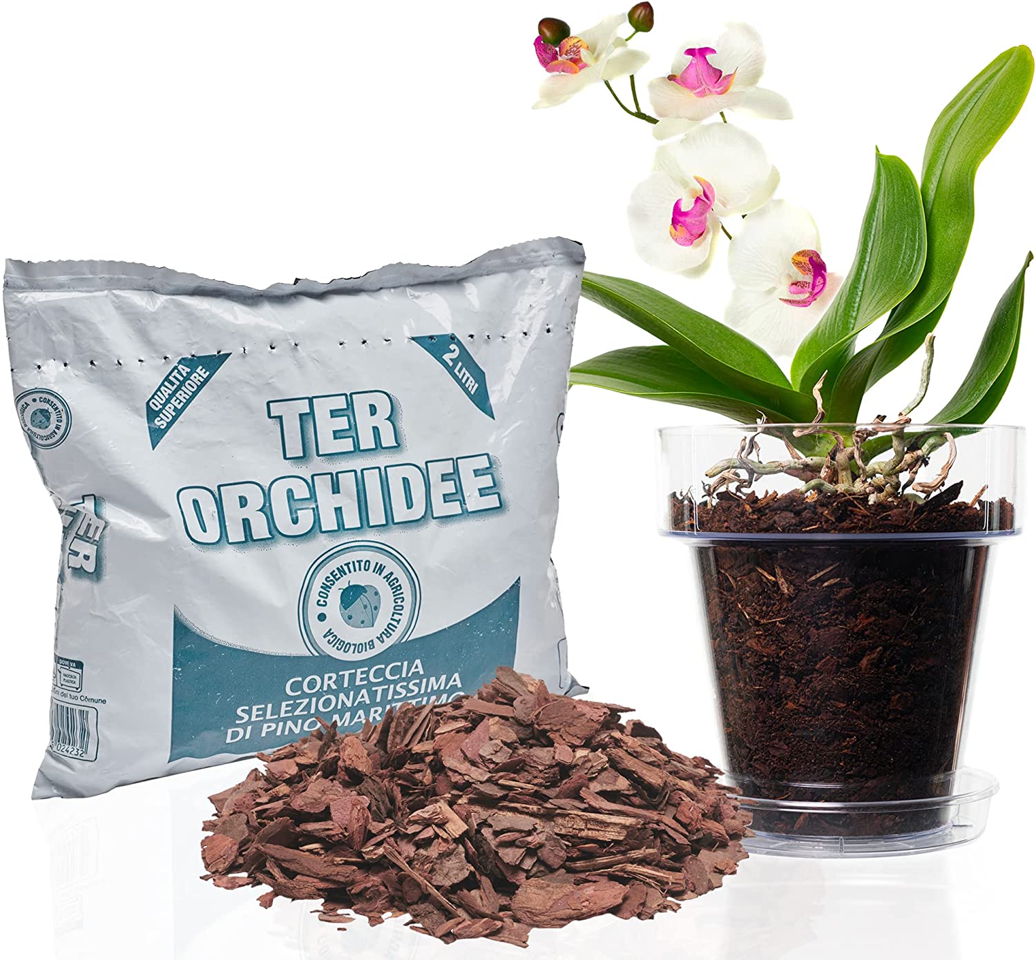 TERRICCIO specifico per orchidee Vita Flor 10 Lt CORTECCIA PROFESSIONALE