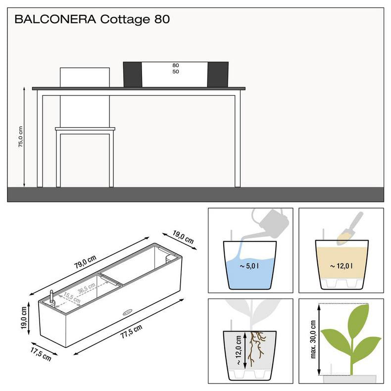 Fioriera Balconera Cottage Lechuza