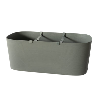 Kos - 100% recycled plastic balcony box with water reserve