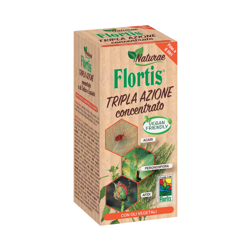 Flortis - Naturae Tripla Azione Insetti e Malattie liquido concentrato 200 ml