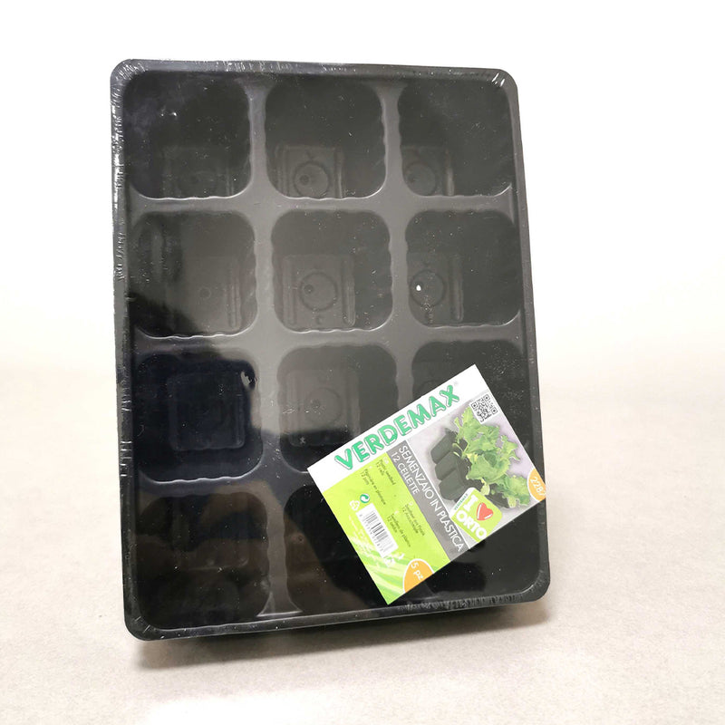 Semenzaio in plastica Verdemax - 12 cellette - confezione da 5 pezzi