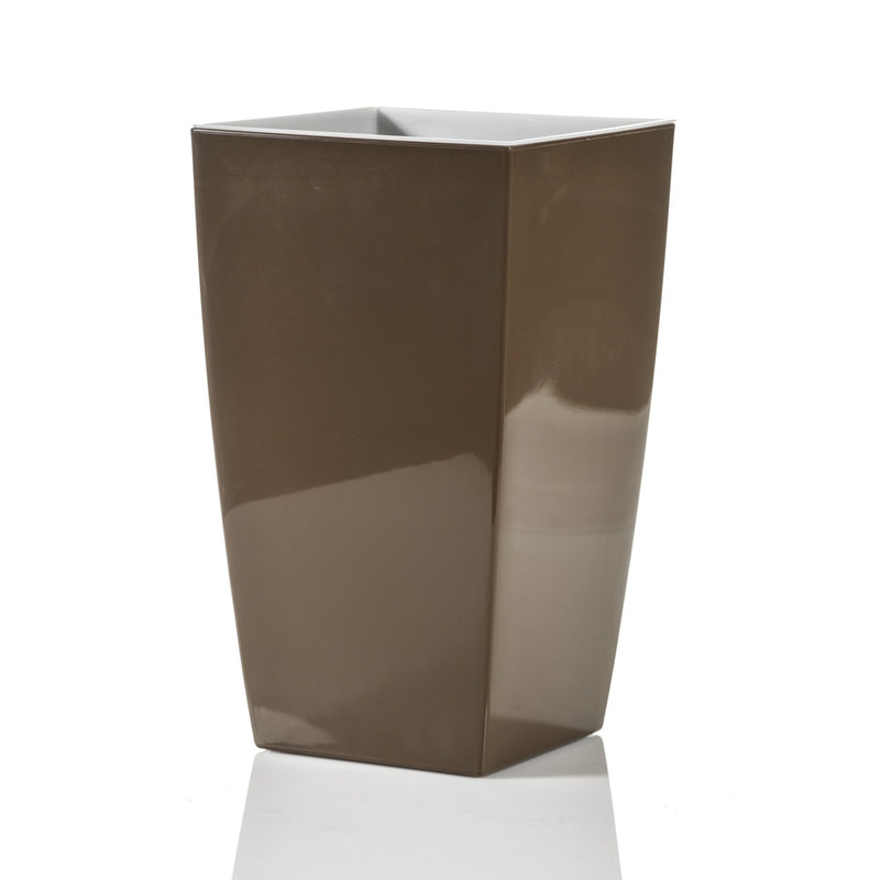 Algarve Teraplast - Rectangular colored vase for flowers and plants - Integrated water reserve
