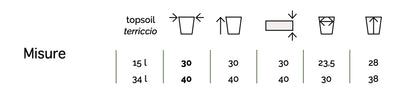 Ande - Vaso quadrato in plastica 100% riciclata