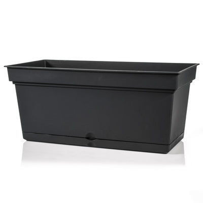 Aqua Teraplast fioriera rettangolare 66 litri, nero