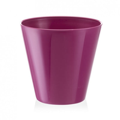 Estoril Teraplast vaso 6 litri, vari colori, con riserva d’acqua, in plastica di qualità design Made in Italy - Peonia