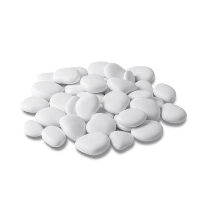 RE-Pebbles Teraplast white pebbles in recycled plastic - S