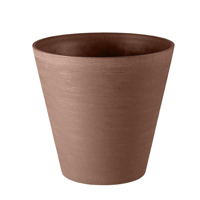 RE-Pots Hoop Teraplast vaso in plastica riciclata - marrone