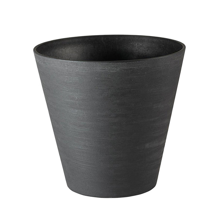 Teraplast RE-Pots Hoop Vaso Con Riserva D'acqua In Plastica Riciclata Grigio 16 Cm - Made In Italy