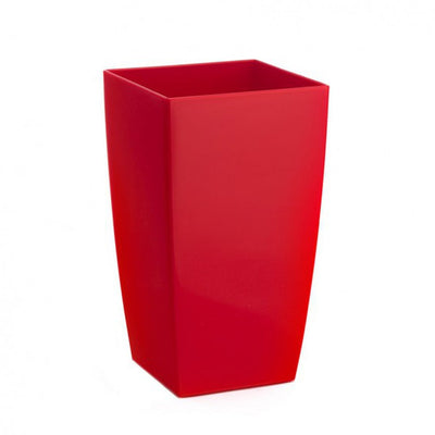 Teraplast vaso Algarve con riserva d'acqua color Rosso