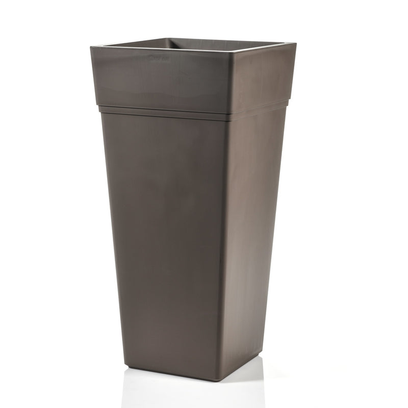 Stalk Teraplast vaso quadrato 21 litri, vari colori, con riserva d’acqua, in plastica di qualità design Made in Italy - Bruno